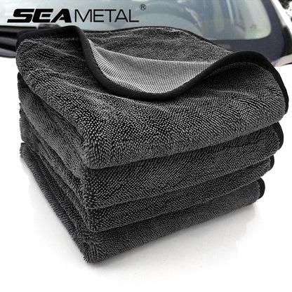 40x40/40x60/60x90CM Microfiber Towels 600GSM Ultra-Thick Car Washing Towel Auto Extra Soft Rag Car Care Cleaning Drying Cloth