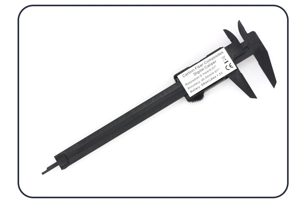 Electronic Pachometer Digital Caliper Vernier Calipers Micrometer Ruler Carbon Fibre Plastic Gauge Measuring Tools Instrument