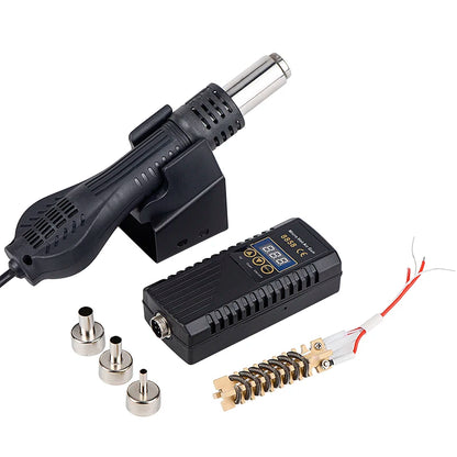 JCD 8858 Mikropistolet na gorące powietrze 750W Stacja lutownicza do poprawek LCD Cyfrowa suszarka do włosów do lutowania 110V Opalarka Narzędzia do naprawy spawalniczej