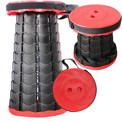 Portable Folding Telescopic Stool Lightweight Plastic Subway Queuing Chair Outdoor Camping Chair Fishing Seat