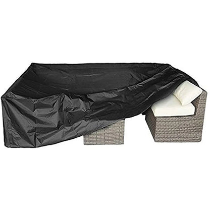 75 Sizes  Furniture Waterproof  Cover For Rattan Table Cube Chair Sofa  Rain Garden Patio Protective Cover Black and Silver