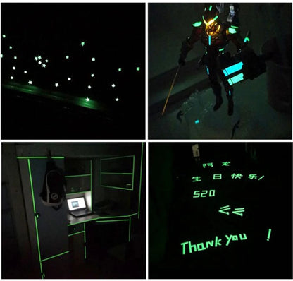 YX Luminous Fluorescent Night Self-adhesive Glow In The Dark Sticker Tape Safety Security Home Decoration Warning Adhesive Tape