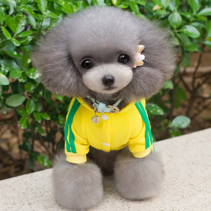 Adidog Dog Clothes Thick Overalls for Dogs, Winter Pet Dog Clothing for Small Dogs Puppy Jumpsuit Tracksuit Costume for Yorkie