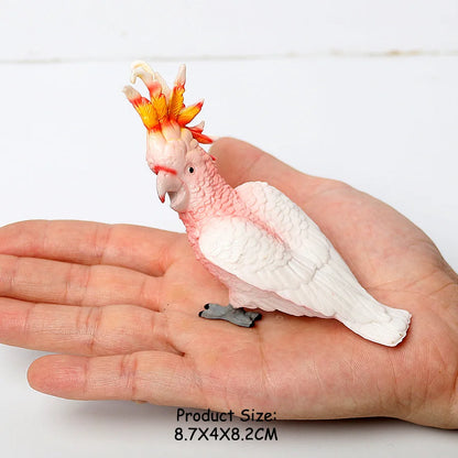Simulated Bald Eagle Owl pelican Parrot Swan Birds Hand Painted Model Toy Figurine for Kids' Collection Science Educational Toys