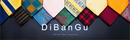 Fashion Men Tie Luxury Gold Black Dot Striped Paisley Silk Wedding Tie For Men DiBanGu Designer Hanky Cufflinks Gift Tie Set