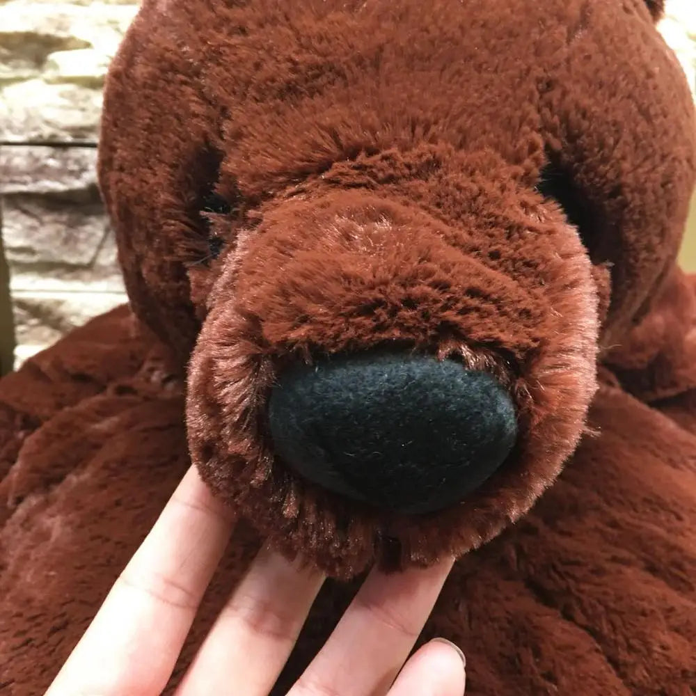 Cute Creative Giant Simulation Bear Toy Plush Stuffed Dolls Lifelike Home Sofa Decoration High Quality Kids Girls Birthday Gifts