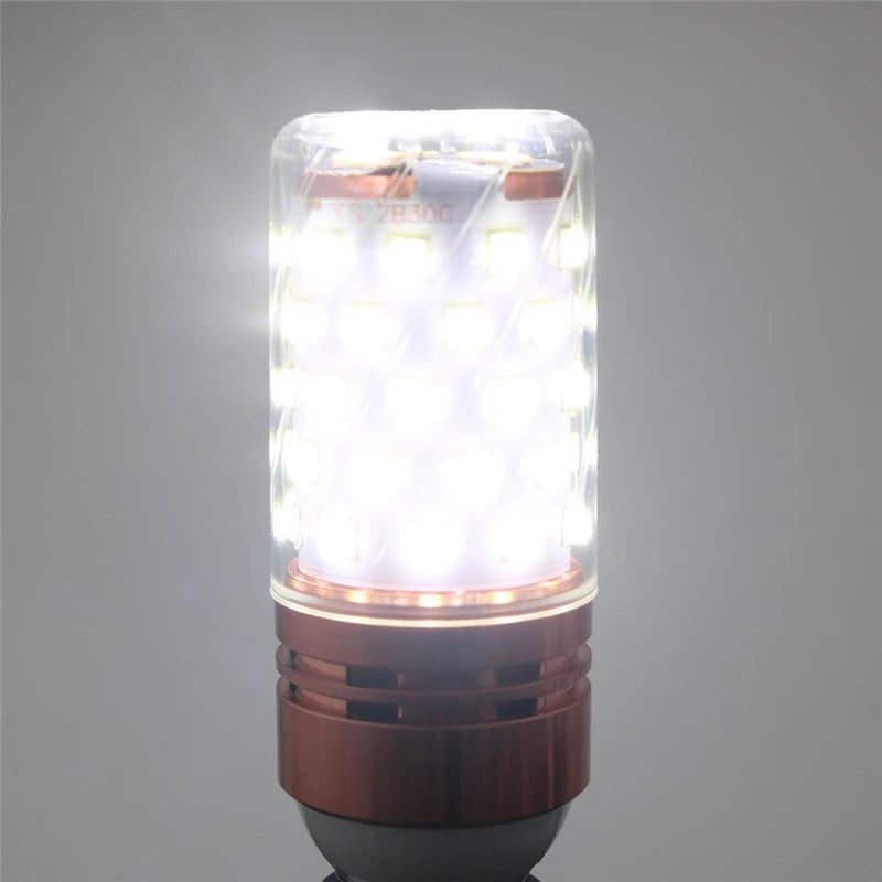 1Pcs/lot E27 E14 LED Lamp light SMD 2835 12W 16W 60LEDS 80LEDS lamps lights 220V Bulbs LED Corn Candle bulb 2 Color Temperatures