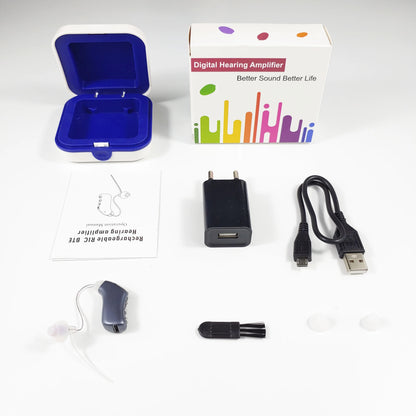 20 Channel Best Digital Hearing Aids Rechargeable Hearing Aid Mini Sound Amplifier Elderly High Power Noise Reduction audifonos