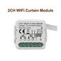 GIRIER Tuya Smart Wifi Curtain Module Blind Switch for Roller Shutter Electric Motor 1/2 Gang Compatible with Alexa Google Home