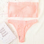 Women Strapless Bra And Panties Set Push Up Bra High Waist Thong  Seamless Underwear Sexy Tube Bra Female Sexy Lingerie Set