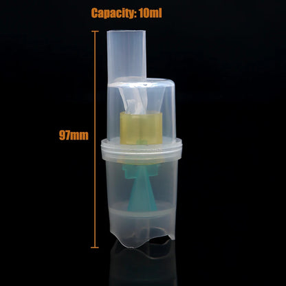New 10ml Nebulizer Nhaler Parts Atomized Cup Inhaler Compressor Part Spray Injector Parts for Adult Child Family