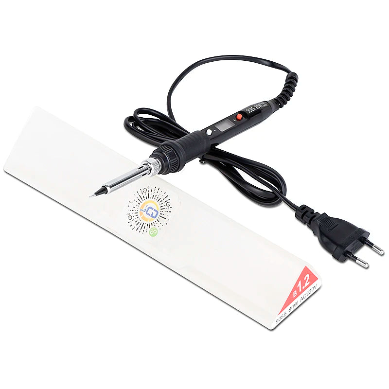JCD Soldering iron kit adjustable temperature 220V 80W LCD solder welding tools Ceramic heater soldering tips Desoldering Pump