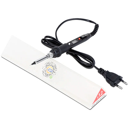 JCD Soldering iron kit adjustable temperature 220V 80W LCD solder welding tools Ceramic heater soldering tips Desoldering Pump