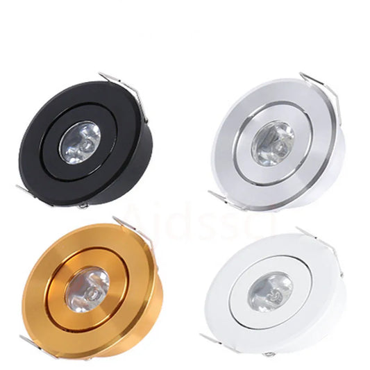 1W 3W 6W MINI Downlight Ściemnialne Downlighty LED Dużej Mocy Do Montażu W Suficie Lampy LED Downlight do Salonu Szafki Sypialni