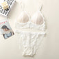 Lace Bra And Panties Set Women Push-Up Bralette Low-Rise Briefs Padded Lingerie Set Female Wireless Underwear Sexy Intimates