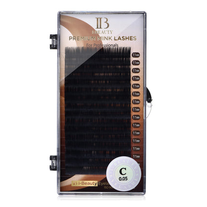 I Beauty Eyelash Extension Premium Real Mink Eyelashes CC SS D Curl ibeauty Volume Lash Origianl IB Lash Korea 7-16mm New