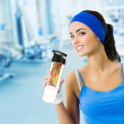 28oz Infuser Sport Water Bottle Fruit Filter Cup Fruit Infuser Water Bottle With Flip-Top Handle Healthy Hydration Reusable