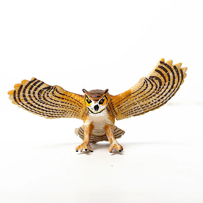 Simulated Bald Eagle Owl pelican Parrot Swan Birds Hand Painted Model Toy Figurine for Kids' Collection Science Educational Toys