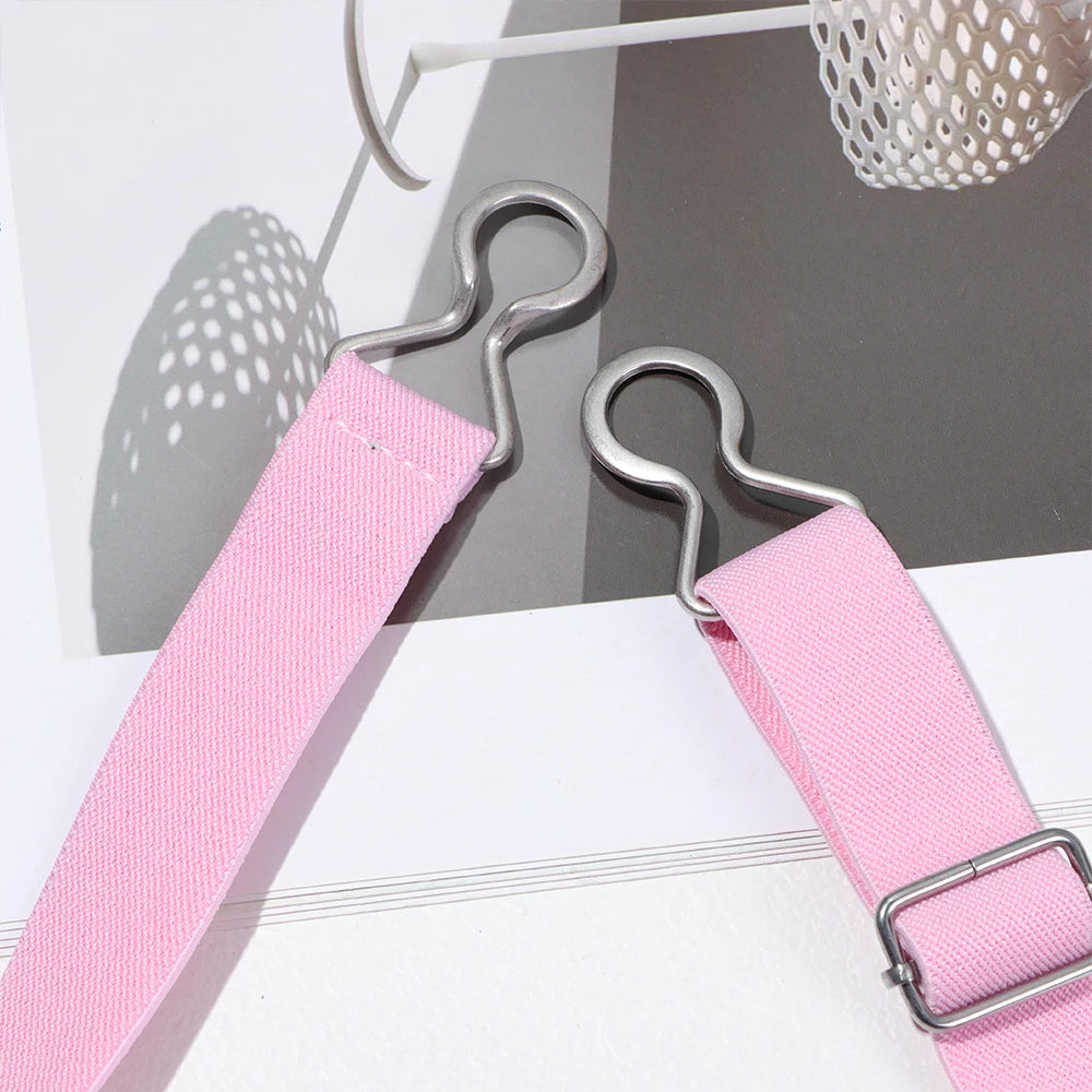 1PC Fashion Adjustable Children Elastic Belts Wide Candy Color Waist Belt Stretch Canvas Belt For Jeans Pants Kids Casual Belts