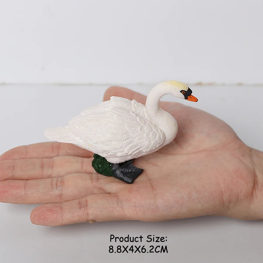 Simulated Bald Eagle Owl pelican Parrot Swan Birds Hand Painted Model Toy Figurine for Kids' Collection Science Educational Toys