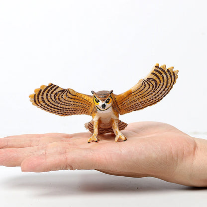 Simulated Bald Eagle Owl pelican Parrot Swan Birds Hand Painted Model Toy Figurine for Kids' Collection Science Educational Toys