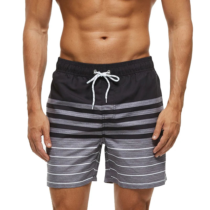 Escatch 2026 Summer New Mens Shorts Polyester Quick Dry Board Mesh Liner Side Pockets Run Gym Swimsuit Surf Swim Trunks For Man