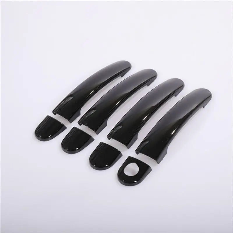 For VW Polo 2010 2011 2012 2013 2014 2015 2016 2017 Black Chrome Car Door Handle Covers Car Accessories Styling Stickers