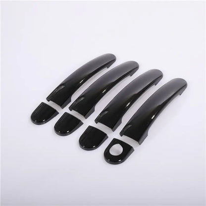 For VW Polo 2010 2011 2012 2013 2014 2015 2016 2017 Black Chrome Car Door Handle Covers Car Accessories Styling Stickers