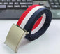 Fashion New Unisex Trousers Belts Canvas Belt Metal Buckle Men Women Boys Jeans Belts Candy Colors Top Quality Luxury Belts