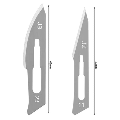 Carbon Steel Carving Metal Scalpel handle 11# 23# Engraving Craft knive Non-Slip Surgical Scalpel Knife Paper Cutting Tool Knife