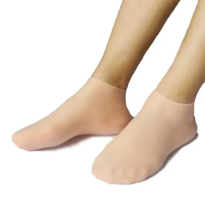 2Pcs Silicone Foot Care Socks Anti Cracking Moisturizing Gel Socks Cracked Dead Skin Remove Protector Pain Relief Pedicure Tools
