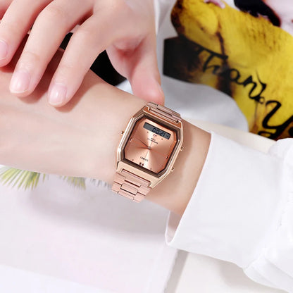 SKMEI Fashion Sport 3Time Chrono Digital Electronic Wristwatch For Men Women Double Display Waterproof Chrono Watch Reloj Hombre