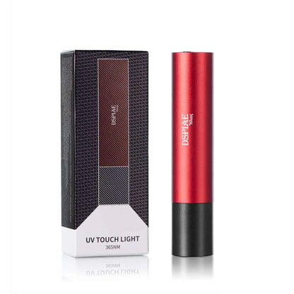 DSPIAE Ultraviolet Light Torch 365NM UV UV-T Nano Violet Flashlight Hand Tool Red Micro-USB 3 Gears Adust 3W 1200mah 120*45*30mm