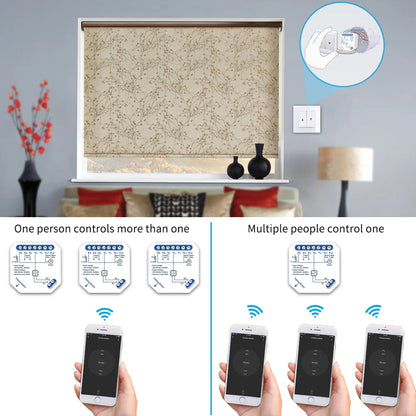 Tuya Smart Life WiFi Curtains Switch Connected Roller Shutters Control Blinds Motor Google Home Alexa Electric Window LoraTap