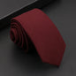 Mens Classic Cotton Ties High Quality Handmade Skinny 6CM Neck Tie Plaid Solid Color Striped Narrow Business Shirt Accessories