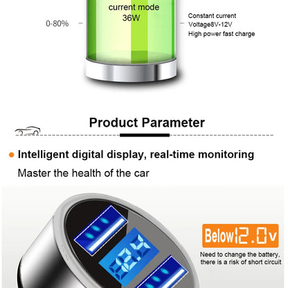 Car Charger Splitter Cigarette Lighter Socket Fast Charger on USB For Citroen C4 C5 C3 Ford Focus 2 3 4 Fiesta Mondeo Kuga