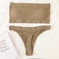 Women Strapless Bra And Panties Set Push Up Bra High Waist Thong  Seamless Underwear Sexy Tube Bra Female Sexy Lingerie Set
