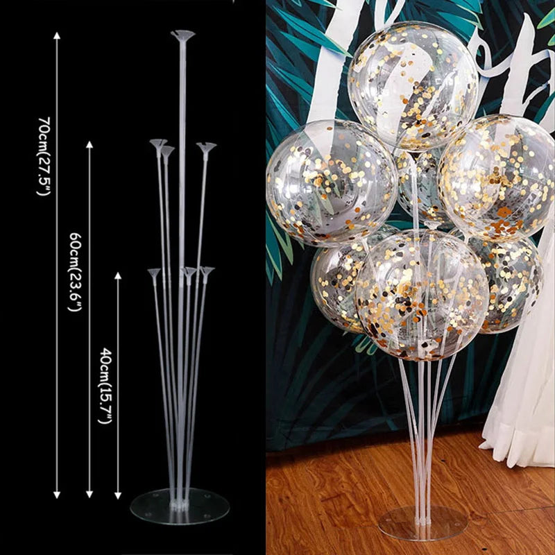 1/2 set Latex Balloon Holder Balloons Stand Column Metallic Balloons Baby Shower Kids Birthday Party Wedding Decoration Supplies