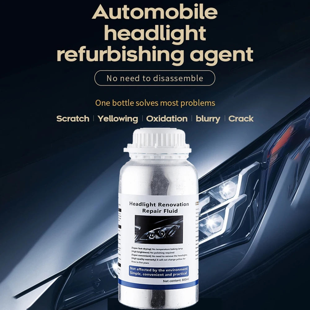 Car Headlight Chemical Polishing Kit Headlights Liquid Polymer Repair Fluid Scratch Remover Car Headlamp Liquid Restoration Kits