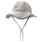 Ins Baby Pure Cotton Basin Hat European and American Anti-Sun Breathable Baby Fisherman Hat Pure Color Kidsren's Sun Hat Breathable Sun Protection