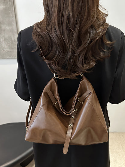 Maillard Vintage Backpack Women's Autumn and Winter 2024 New Fashionable Tote Bag Casual Large Capacity Backpack