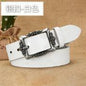 Cross-border European and American Women's Retro Belt Embossed Pattern Pin Buckle Belt Women's Ins Style All-match Simple Casual Pants Belt