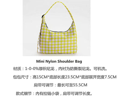 American niche design Baggu Mini Bow handbag underarm bag fashion trendy sky blue all-match women's bag