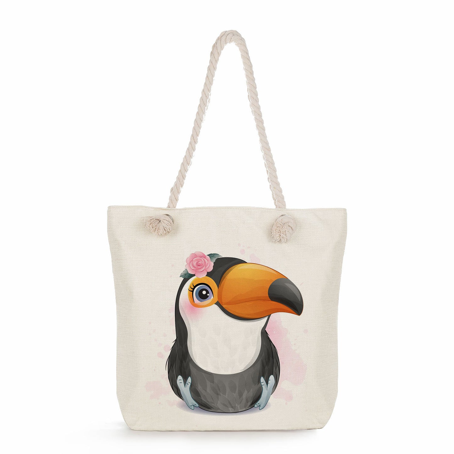 Spot wholesale cartoon cute animal shoulder bag simple large capacity handbag lazy style literary tote bag