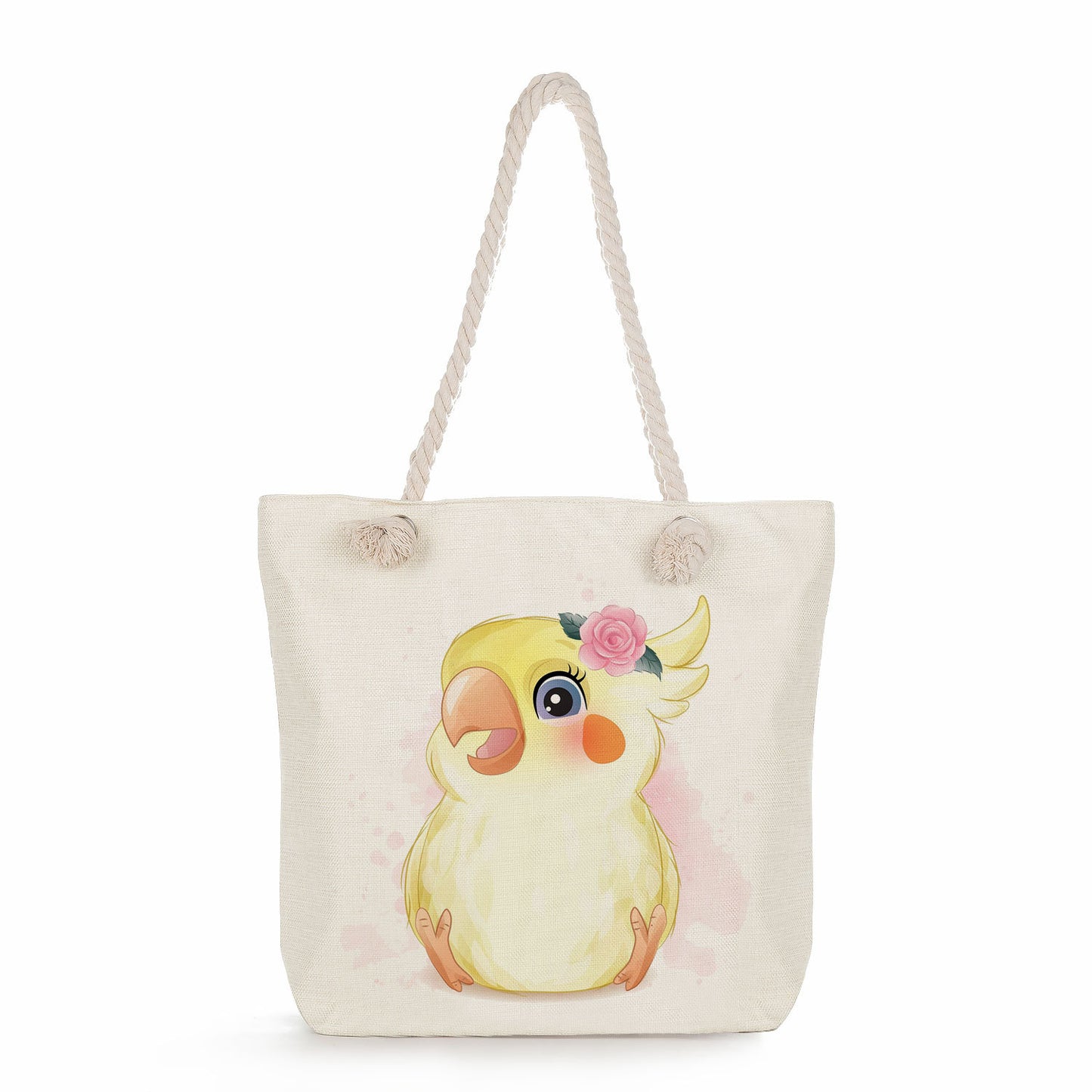 Spot wholesale cartoon cute animal shoulder bag simple large capacity handbag lazy style literary tote bag