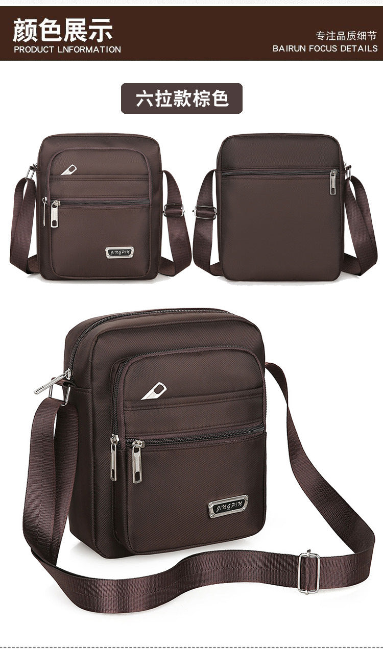 Waterproof Men Crossbody Bags Male Nylon Shoulder Bags Boy Messenger Bag Man Handbags For Travel Casual Large Satchel Grey Bags