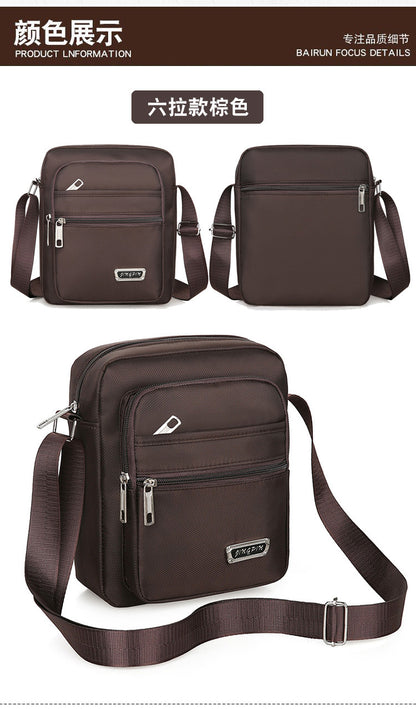 Waterproof Men Crossbody Bags Male Nylon Shoulder Bags Boy Messenger Bag Man Handbags For Travel Casual Large Satchel Grey Bags