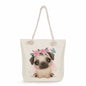 Spot wholesale cartoon cute animal shoulder bag simple large capacity handbag lazy style literary tote bag