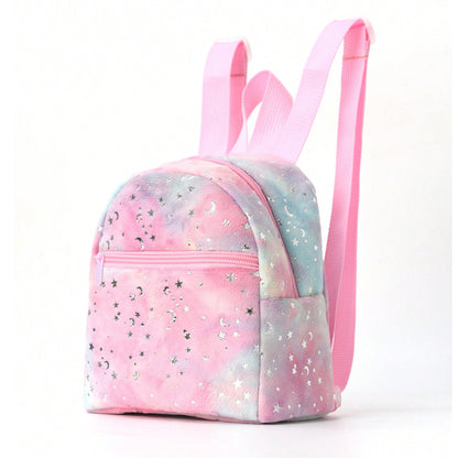Foreign Trade Cross-border Hot-selling Backpack Women's Rainbow Multicolor PU Quilted Mini Backpack Fashion Casual High-end Sense Schoolbag
