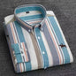 New 100% Cotton Men's Shirt Oxford Casual Shirt Men's Long-Sleeved Embroidered Spot Distribution Drop Shipping
